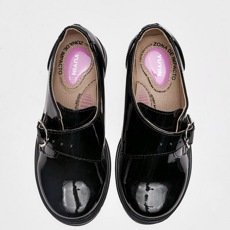 Yuyin Zapato para ni&ntilde;a negro charol image number null