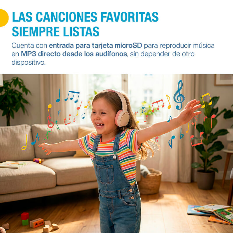 Aud&iacute;fonos Inal&aacute;mbricos para Ni&ntilde;os, Diadema con ... image number null