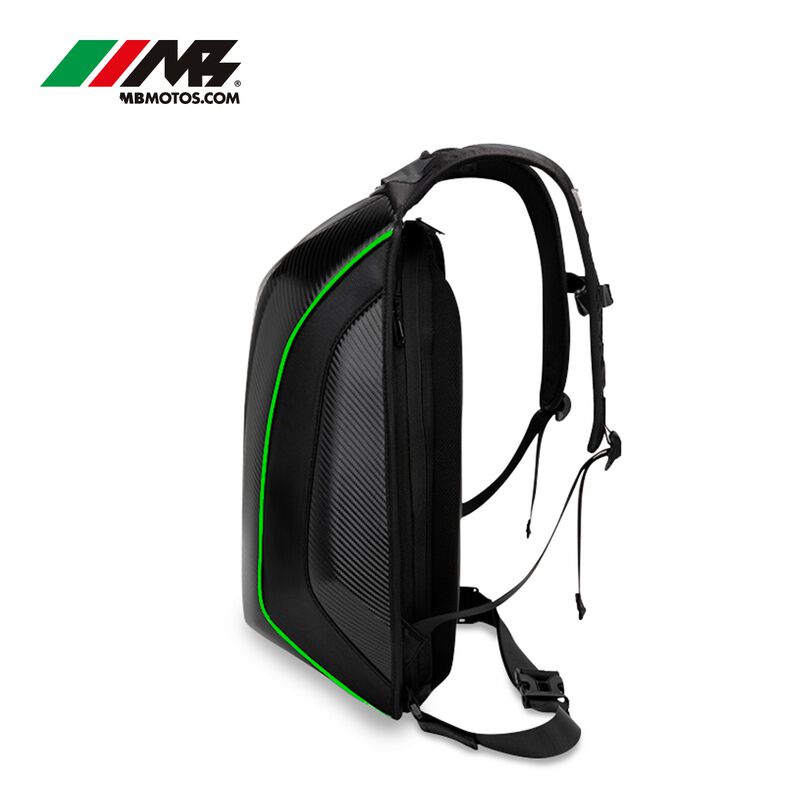 Mochila Axs Rigida Para Motociclista Verde image number null