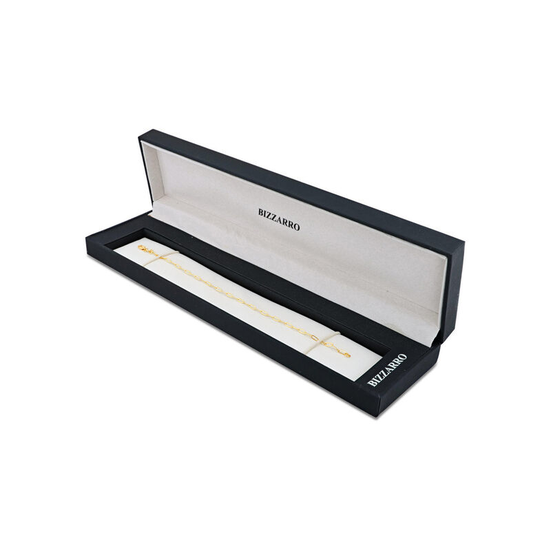 Pulsera Oro Amarillo 14k Paperclip 18 cm | Bizz... image number null