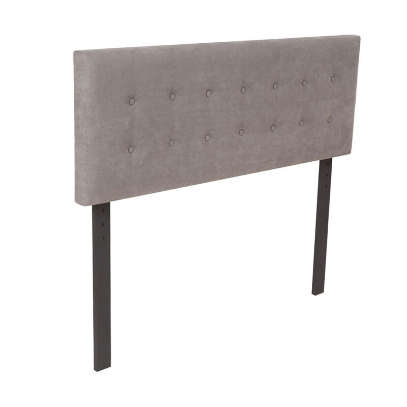 Cabecera King Size Dicasa Bilbao Gris Oscuro image number null