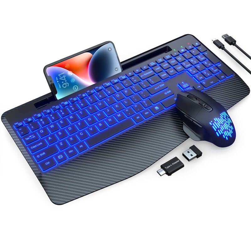 Combo Inal&aacute;mbrico De Teclado Y Rat&oacute;n Sablute, R... image number null