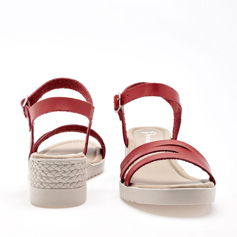 Pravia Sandalia para mujer rojo image number null
