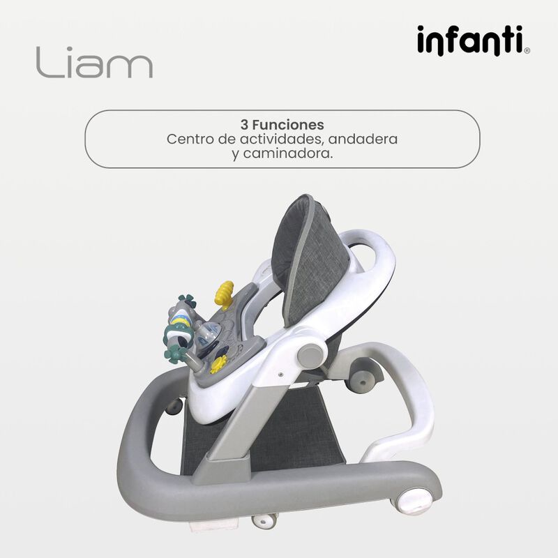 Andadera Para Bebé 3 En 1 Liam Charola electrón... image number null