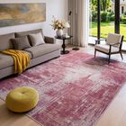 Alfombra De &Aacute;rea Merelax 122x183 Cm Rosa Lavable Antideslizante