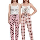 Pack De 2 Conjuntos De Pijamas Mujer Blusa Y Pantal&oacute;n Dama Pij-089 Dise&ntilde;o 33 Y 34
