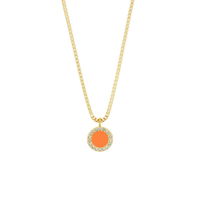 COLLAR OCEAN CADENA CHAPADA EN ORO Y CHARM NARA... image number null