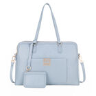 Bolsa Porta Laptop 14 Plg Con Monograma Bordado Color Azul