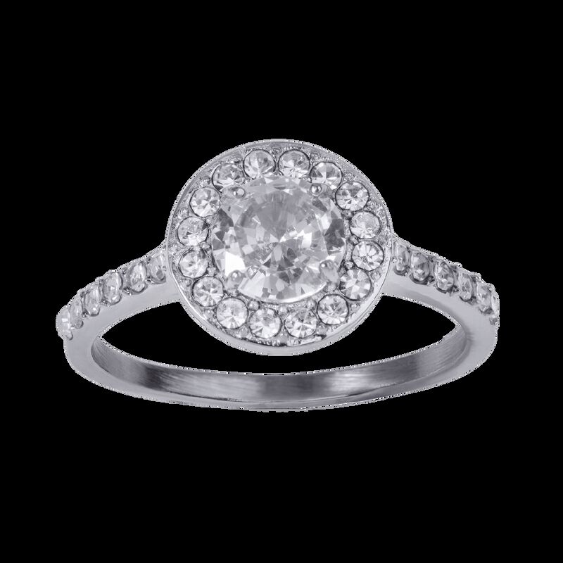 Anillo De Compromiso Luckyly Nima Ba&ntilde;o Oro Rosa... image number null