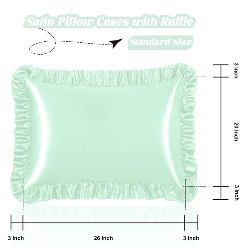 Funda De Almohada Homiest Est&aacute;ndar Verde Menta ... image number null
