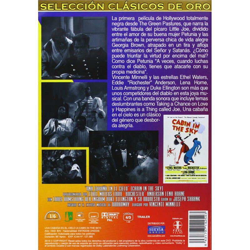 Una Caba&ntilde;a En El Cielo (cl&aacute;sicos De Oro) [dvd] ... image number null
