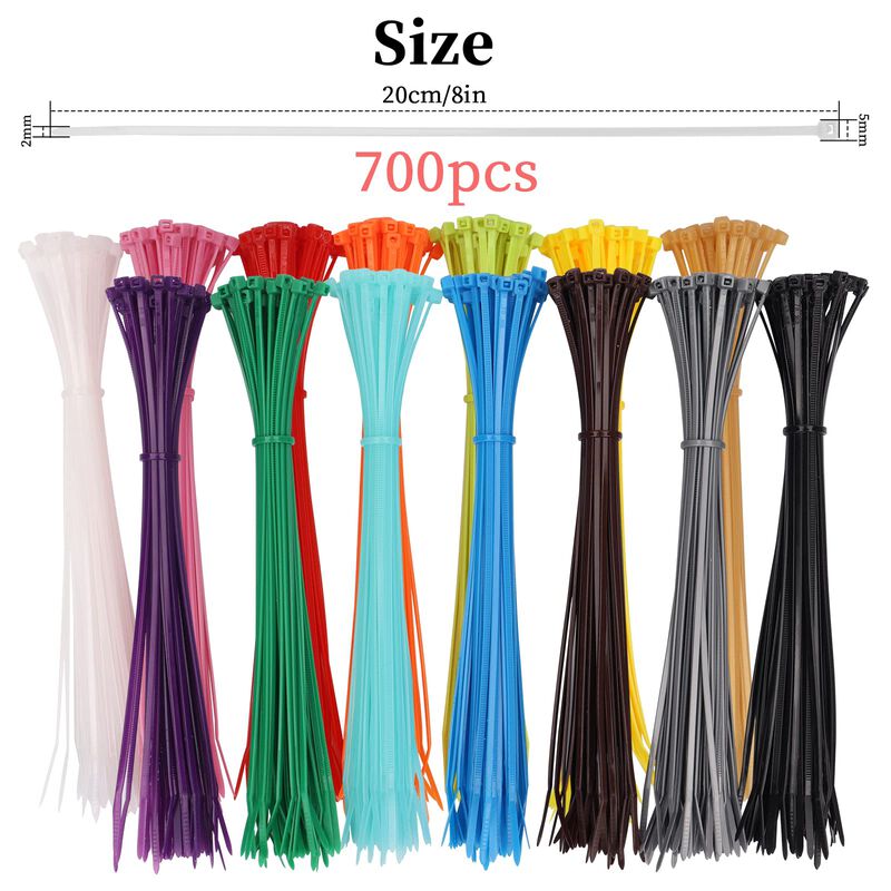 Bridas Pl&aacute;sticas Yi-gog De Nylon De 8" De Color... image number null