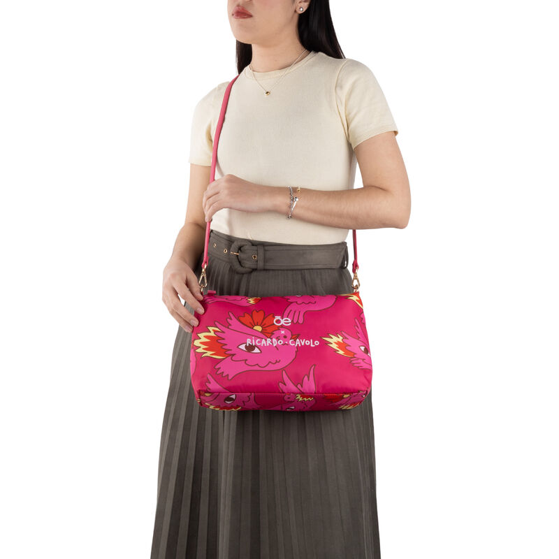 Bolsa Por Ricardo Cavolo Tote Maxi Color Rosa image number null