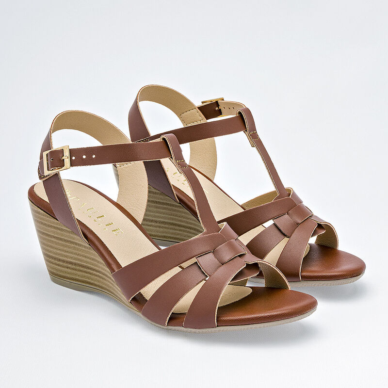 Paulie sandalia cu&ntilde;a para mujer camel cod 14076... image number null