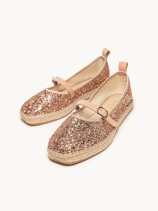 Campanilla Glitter Naranja Claro image number null