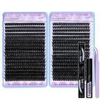 Kit De Grupos De Pesta&ntilde;as Quaffly 720 Piezas 9-18 mm D‑curl