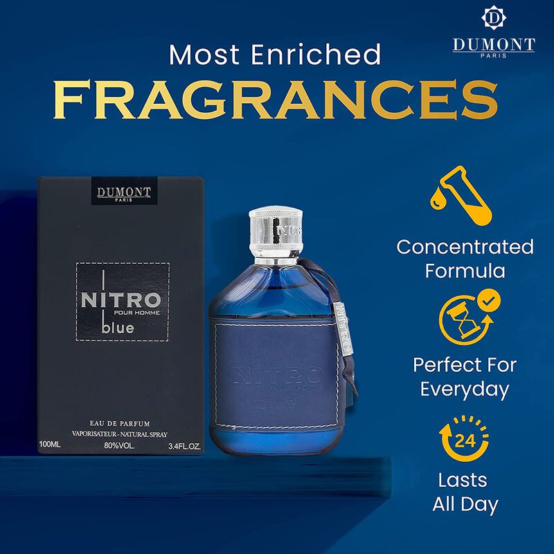 Perfume Dumont Nitro Blue Eau De Parfum 100 Ml ... image number null