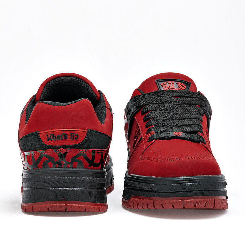 What'S U? Tenis urbano para hombre. Rojo negro image number null