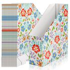 Porta Revistas Wringkit 20 Unidades Plegables Con Dise&ntilde;o Floral