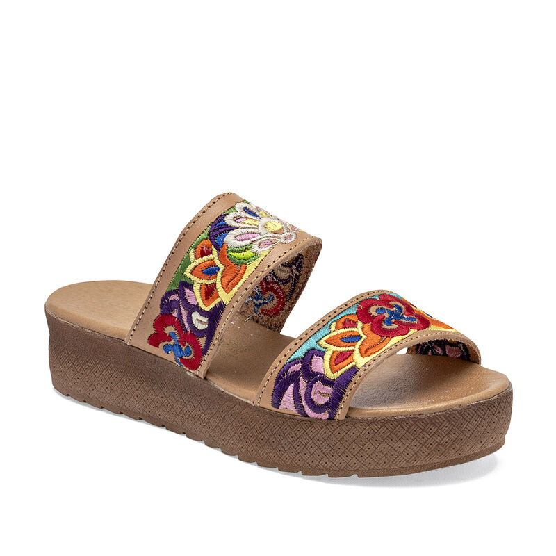 Mora Tierra Sandalia para mujer beige multicolo... image number null