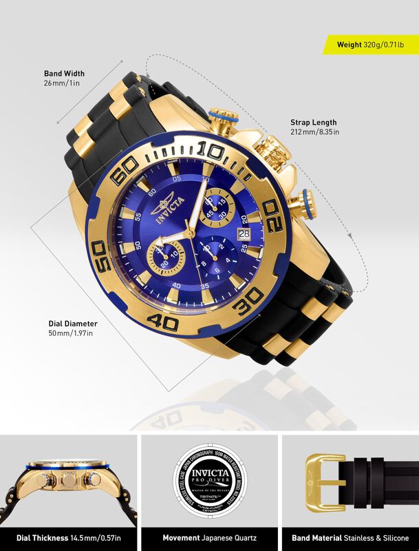 Reloj Invicta Pro Diver 22313 Chronograph Para ... image number null