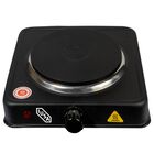Parrilla El&eacute;ctrica, 1 Quemador De Disco, 1000 W. Color Negro