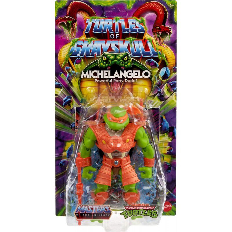 Figura Michelangelo Turtles of Grayskull TMNT X... image number null