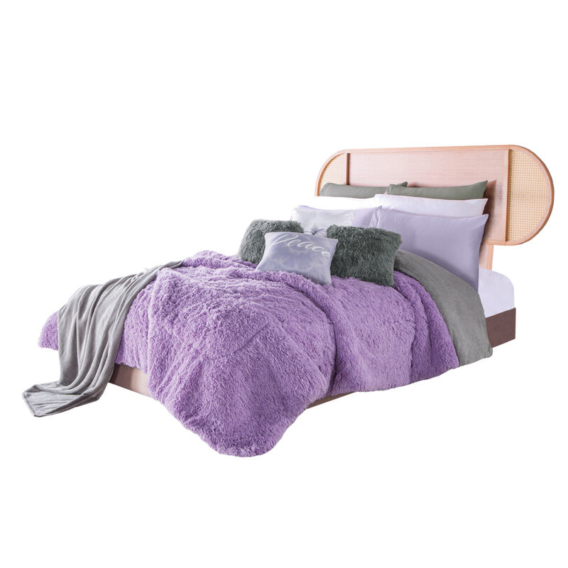 COBERTOR SHAGGY PACHICALIENTITO VIOLETA MAT/IND image number null