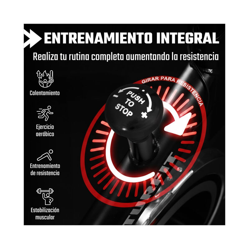 Bicicleta Est&aacute;tica Fija Spinning Centurfit Rued... image number null