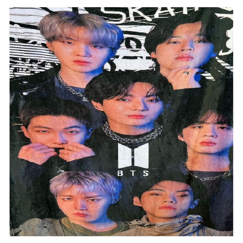 Exclusiva! Cobija Frazada Ultra Suave BTS K-Pop image number null