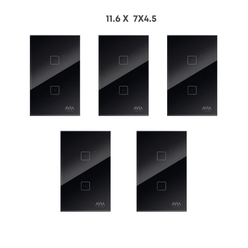 Pack 5 piezas Apagador De Pared Touch De Tres M... image number null