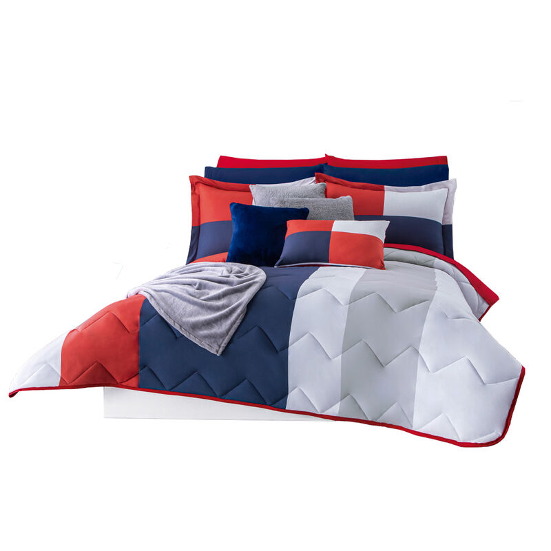 EDRED&Oacute;N LAVABLE NAVY 2V C/F Y C/C BIES ROJO MAT... image number null