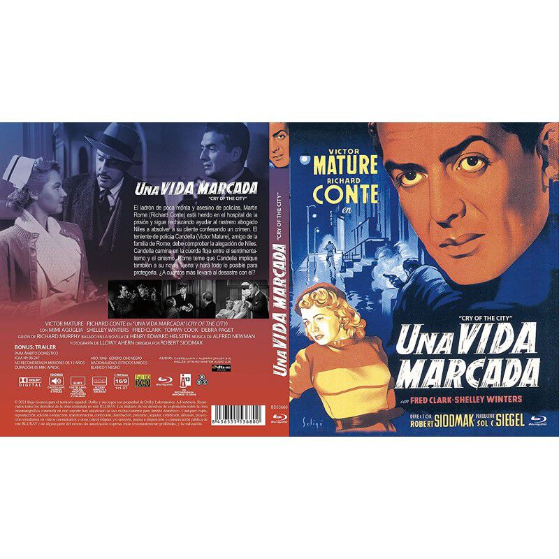 Una Vida Marcada Bd 1948 Cry Of The City [blu-r... image number null