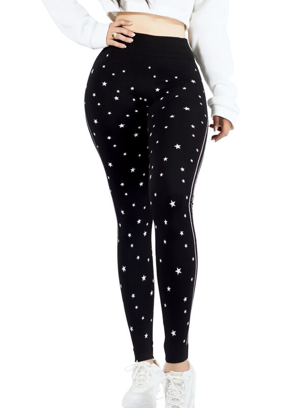 Leggins Mujer Legging Mallones LIC-0187 Negro M... image number null