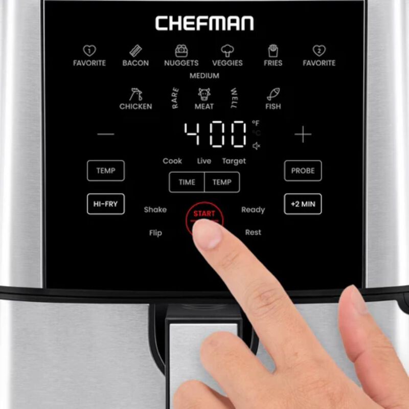 Freidora De Aire Chefman Exactemp 7.5 Litros Gr... image number null
