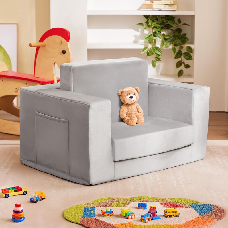 Silla Kids Couch Zorvoxz 2 En 1 Para Ni&ntilde;os Pequ... image number null