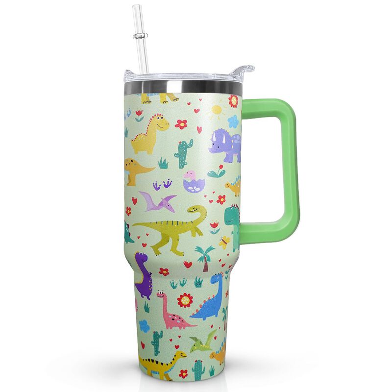 Vaso T&eacute;rmico Ceovfoi 1200 ml Con Asa De Dinosau... image number null