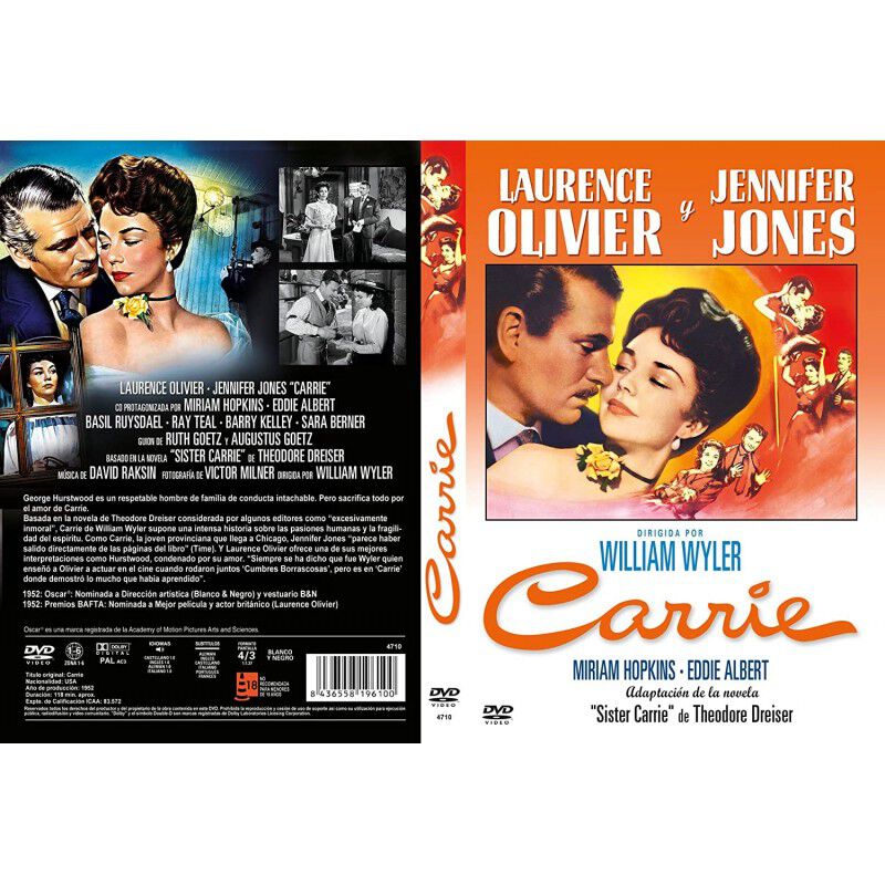 Carrie 1952 Dvd image number null