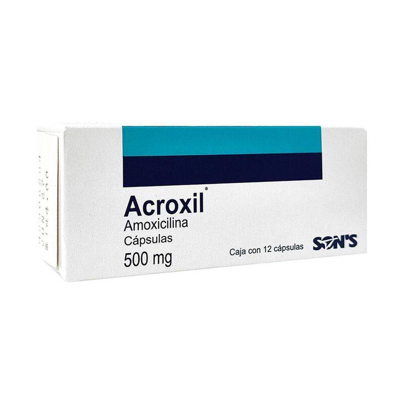 Acroxil Amoxicilina 500 Mg 12 Capsula(s) image number null