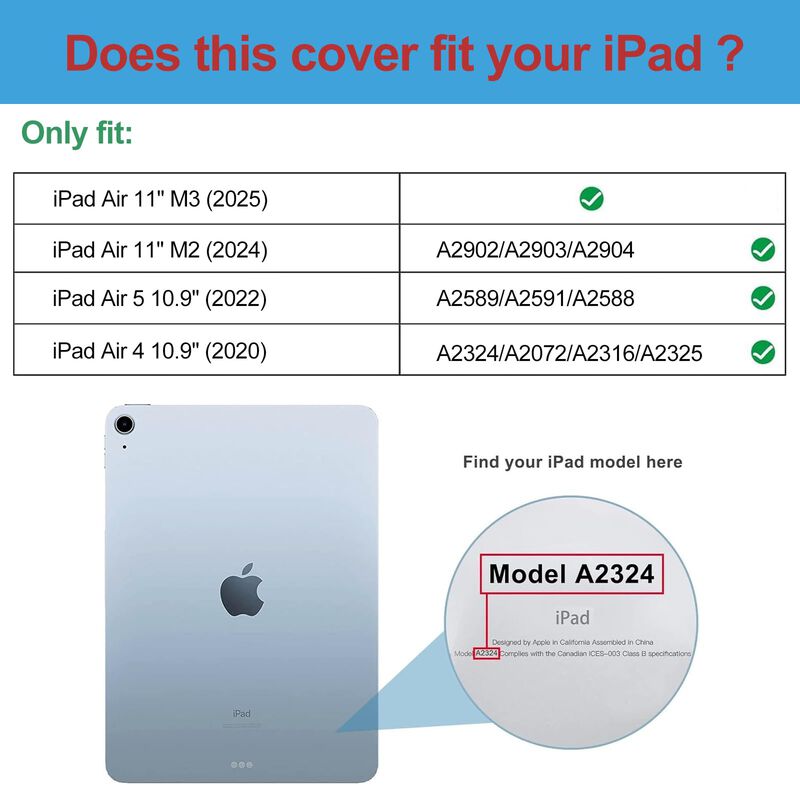 Smart Case Procase Para Ipad Air De 11 Pulgadas... image number null
