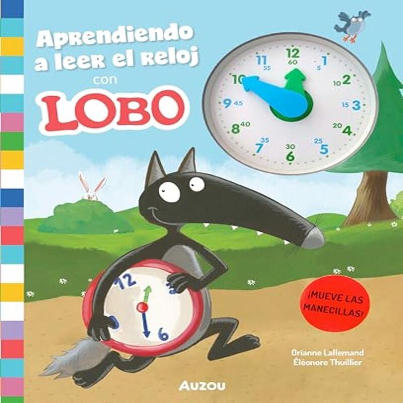 Aprendiendo a leer el reloj con Lobo. Libro int... image number null