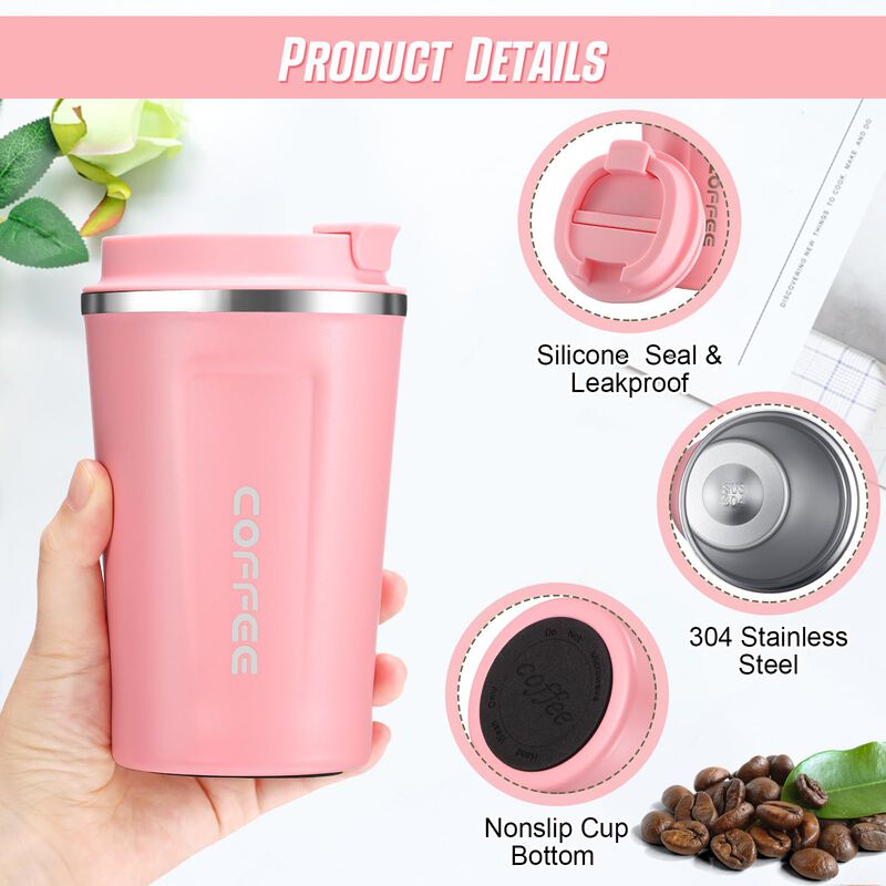 Taza De Caf&eacute; Sieral 369 ml, Rosa, Aislada, Paqu... image number null