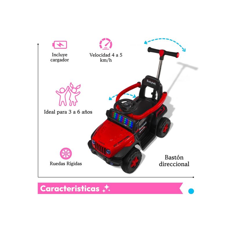 Carro Montable El&eacute;ctrico 3 En 1 Con Control Rem... image number null