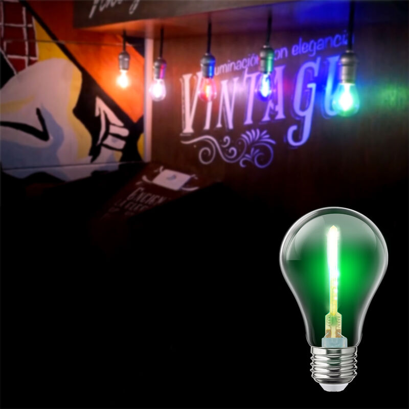 Pack de 6 focos LED Aksi 1W A19 Estela de luz B... image number null