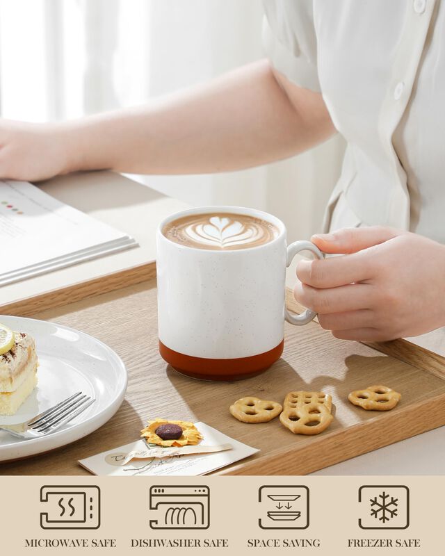 Tazas De Caf&eacute; Malacasa 355 ml, Juego De 4, Mult... image number null