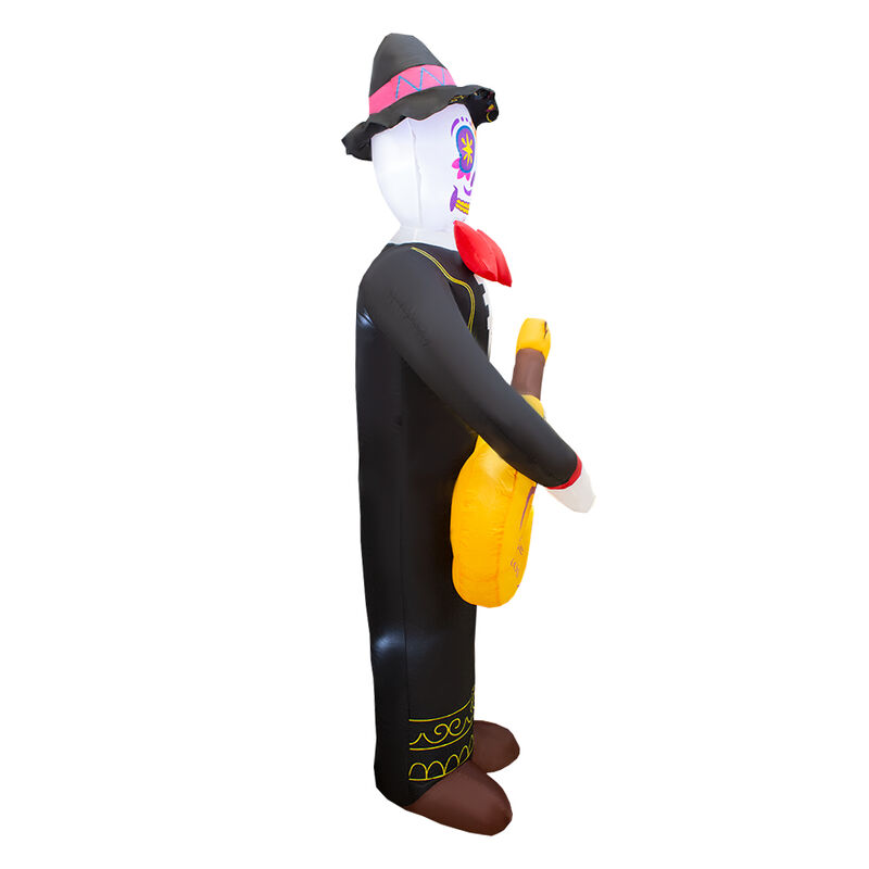 Inflable De Halloween Mariachi Calavera 2.1mts ... image number null