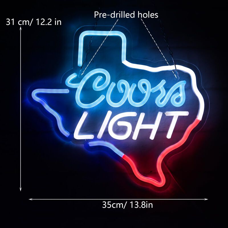 Letrero Led De Ne&oacute;n Jfllamp Texas Coors Light, ... image number null