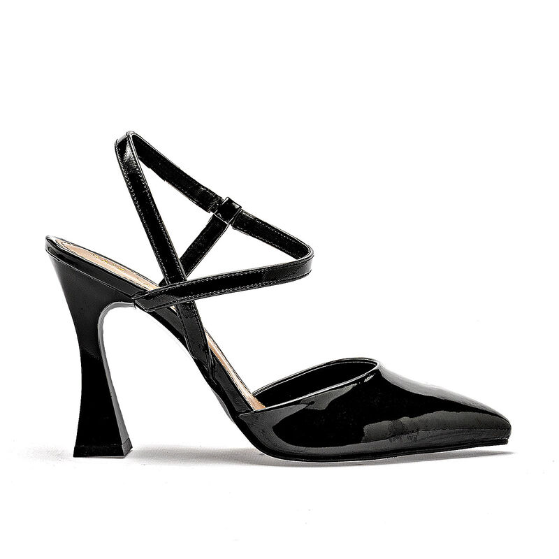 Raiz latina zapatilla para mujer  negro charol ... image number null