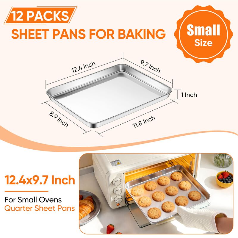 Juego de 12 Bandejas de Horno Lianyu 31x25 cm A... image number null