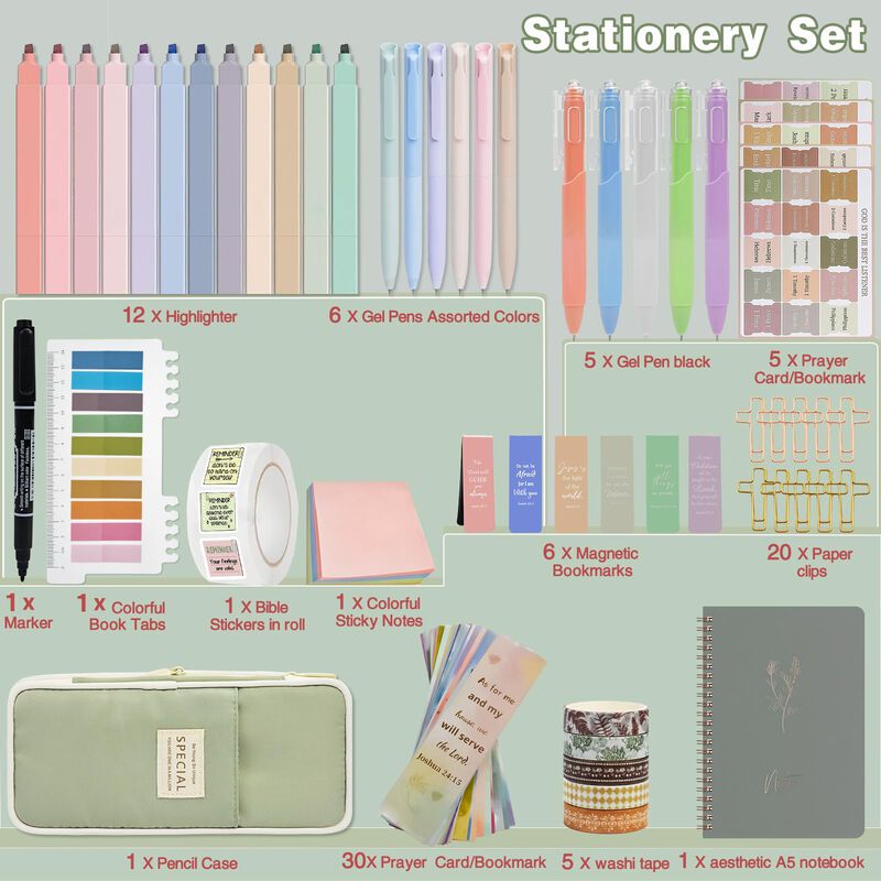 Kit De Estudio B&iacute;blico Hrfgwdd 96 Piezas Para M... image number null